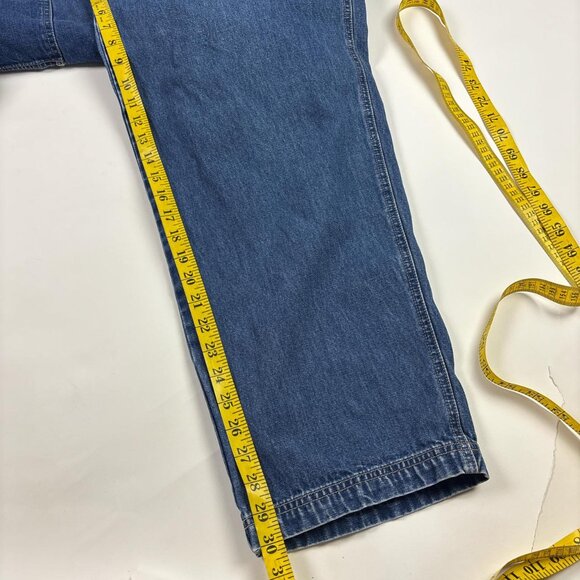 Vintage Tweety Bird Denim Overalls Unisex L 2000 Y2K Loney Tunes - Picture 8 of 8